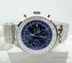 Replica Breitling Navitimer Edition Speciale 46mm Watch SS Blue Dial